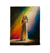 Close-up of the luxurious and comfortable fabric of SurArt 69 Comforter, perfect for stylish bedding.